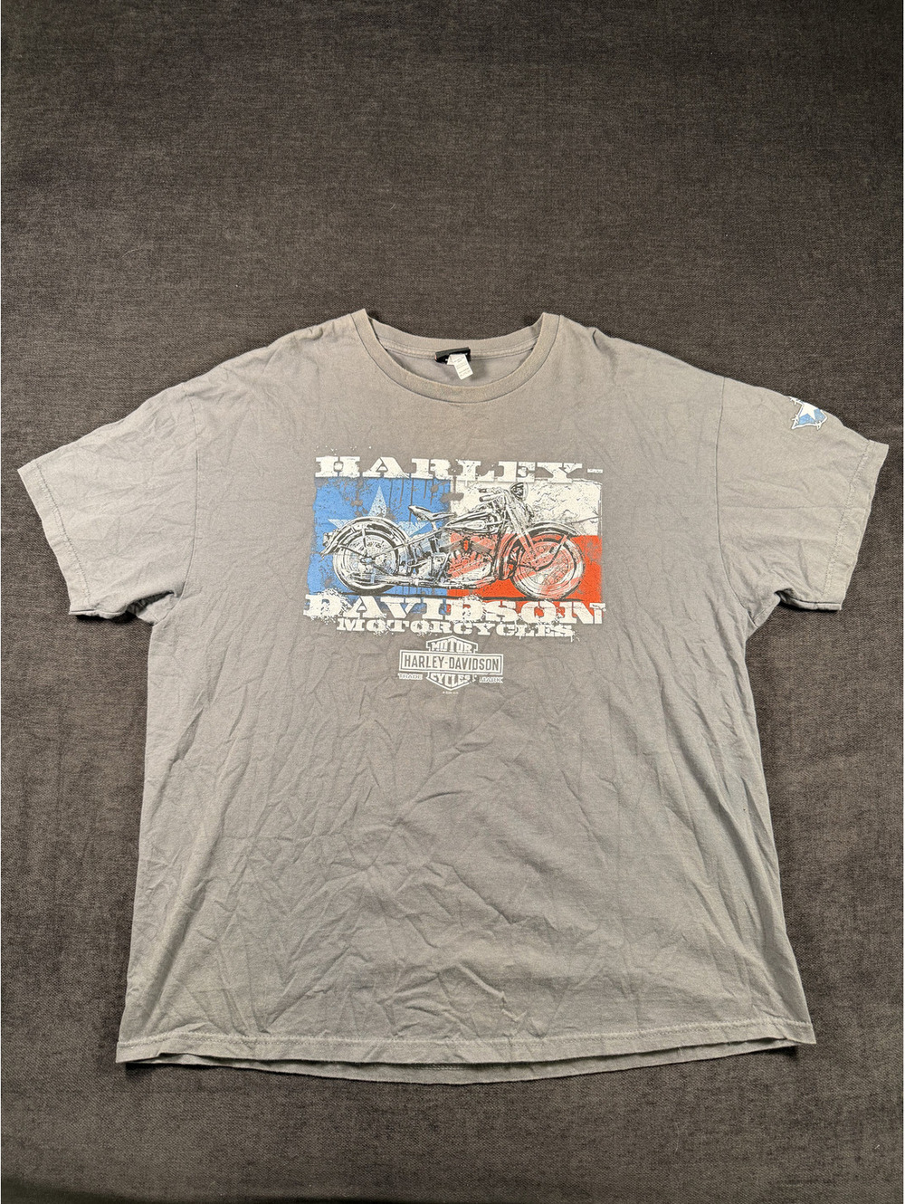 Harley-Davidson Men's 2XL Gray Motorcycle Graphic T-Shirt
